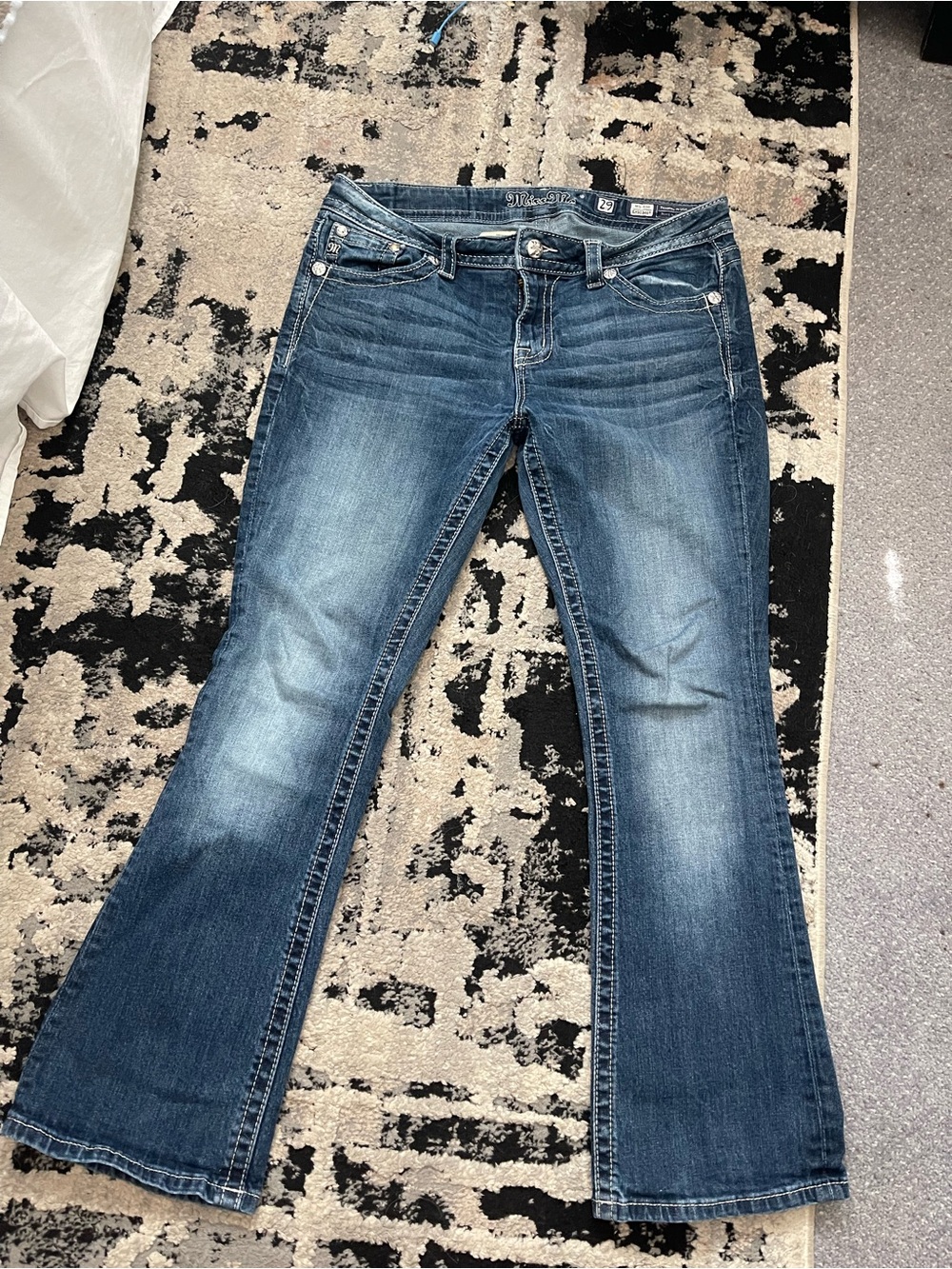 Miss Me Women's Dark Blue Flare Jeans